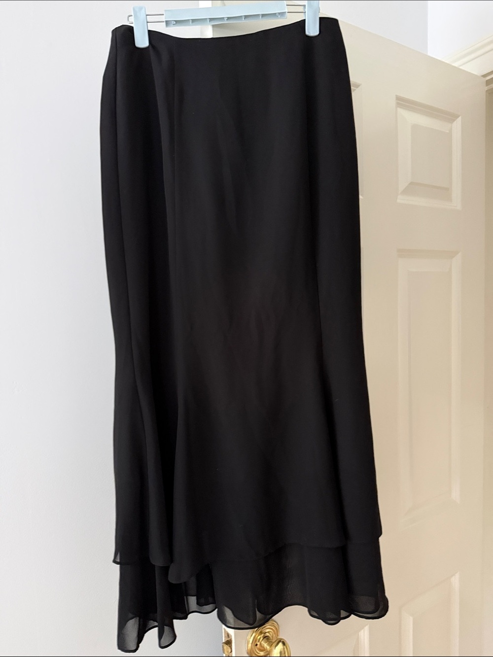 Adrianna Papell Black Evening Long Skirt